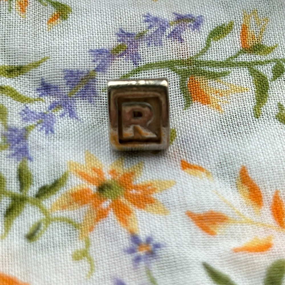 Authentic PANDORA Alphabet Charm “R”